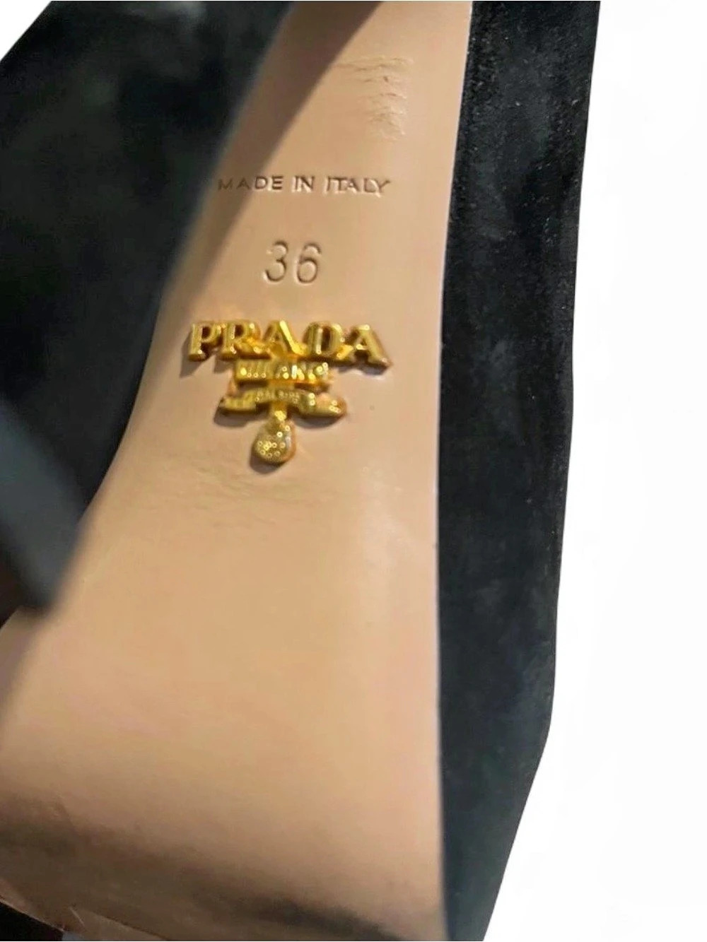Prada Lace-Up Heels in Black EU 36 - Picture 3 of 8